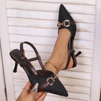 Damen Slingback Pumps mit elegantem Kettendetail R&B