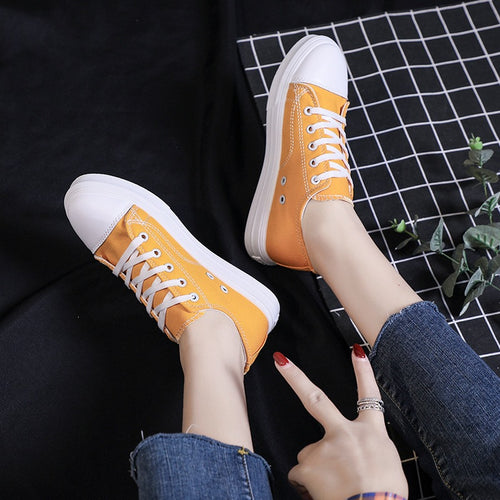 Damen Sportliche Canvas Sneakers R&B