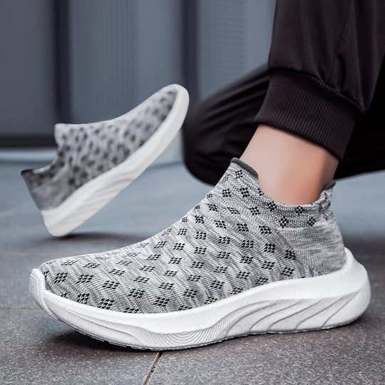 Damen Slip-On Laufschuhe mit atmungsaktiver Strick-Oberfläche R&B