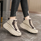 Damen High-Top Sneakers mit kuscheligem Innenfutter und rutschfester Profilsohle R&B