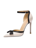 Damen elegante Slingback-Pumps mit zierlichem Schleifendetail R&B