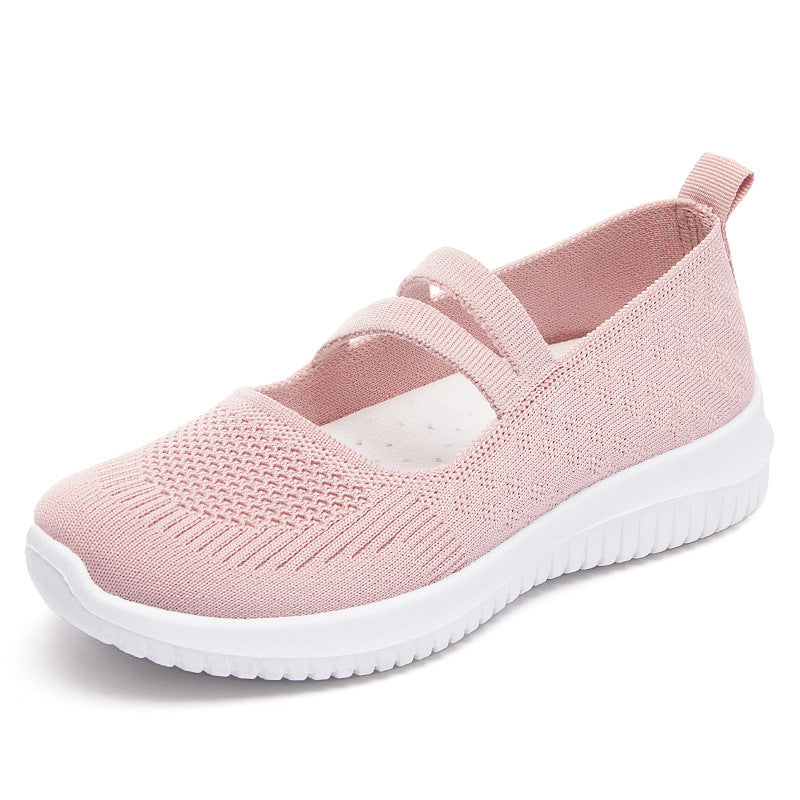 Damen Komfortable Slip-On Sneakers mit verstellbarem Riemen R&B