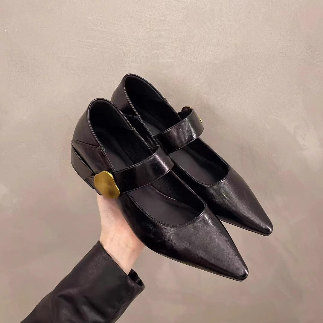 Damen elegante Slingback-Pumps mit dekorativem Riemchen
