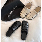 Damen komfortable Riemchen-Sandalen mit robustem Sohlenprofil und verstellbarem Schnallenverschluss R&B