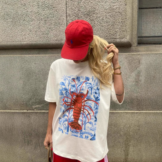 Damen T-Shirt mit künstlerischem Motiv im Vintage-Stil R&B
