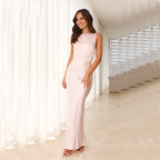 Damen elegantes Etuikleid mit Rückenverschluss und dezenten Details R&B