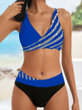 Damen Sportliches Bikini-Set mit trendigem Wickeloberteil R&B