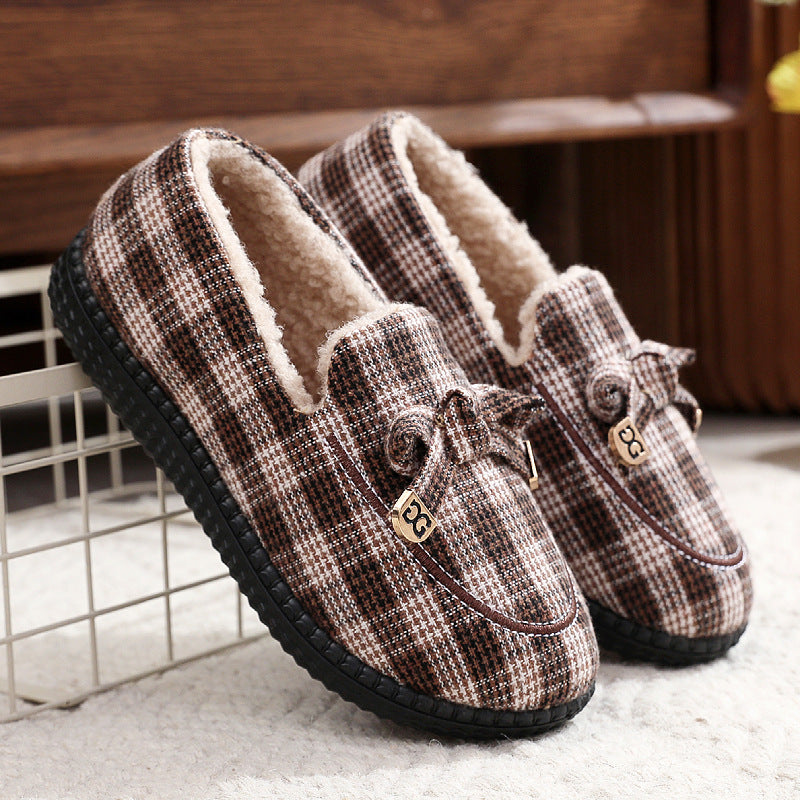 Damen Hausschuh-Slipper mit kuscheligem Kunstfell-Innenfutter R&B
