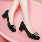 Damen elegante Ballerinas mit modischem Schmuckdetail R&B