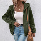 Damen Gemütliche Kapuzenjacke R&B