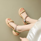 Damen modische Sandalen mit innovativem Riemchen-Design und komfortablem Absatz