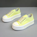 Damen Plüsch Plateau Sneakers mit atmungsaktivem Obermaterial R&B