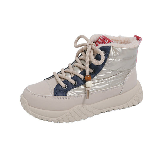 Damen Winterliche High-Top Sneaker mit schützender Fleece-Innenausstattung R&B