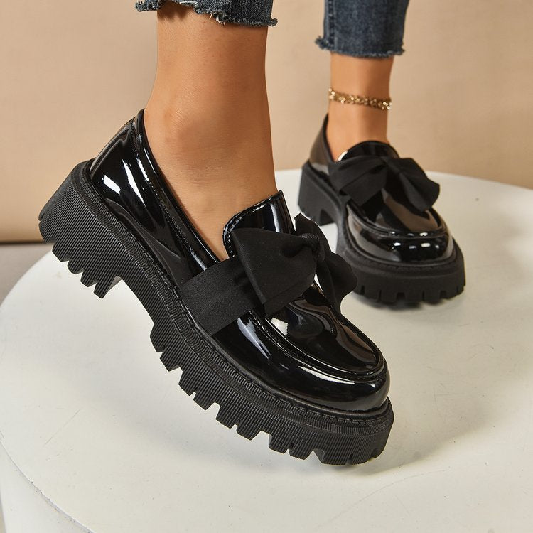 Damen Elegante Slipper mit dekorativer Schleifenverzierung und rutschfester Sohle R&B