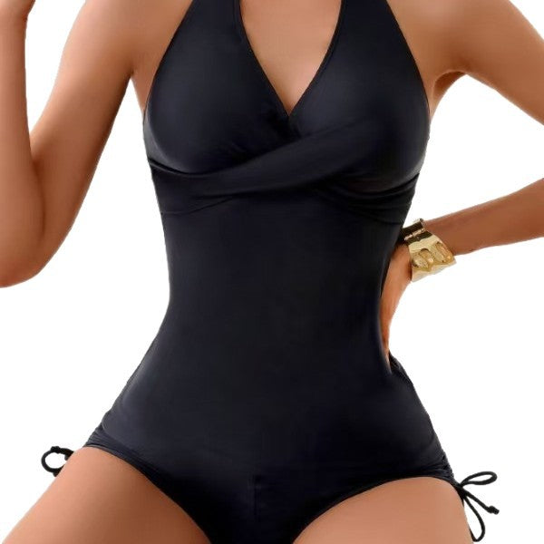 Damen hochmodernes Tankini-Set mit Wickeloberteil und stylischen Badeshorts R&B