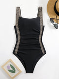Damen eleganter Einteiler Badeanzug mit raffinierten Cut-Out-Details R&B