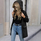 Damen Freizeitjacke mit verstellbarem Bund und Kapuze R&B