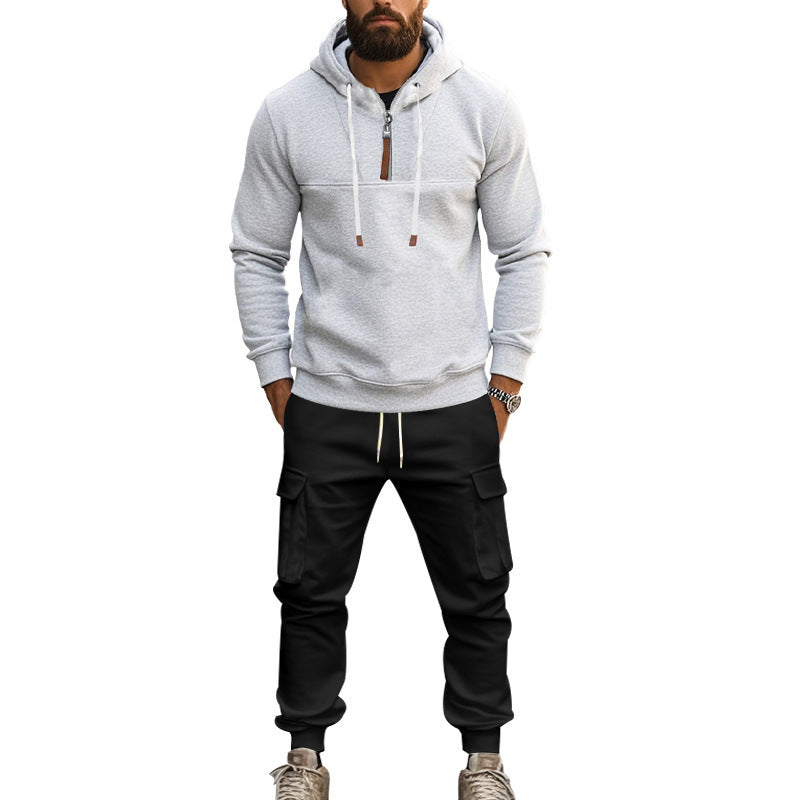 Herren Hoodie und Cargo Jogginghose Set R&B