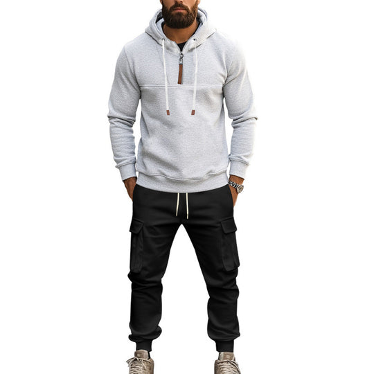 Herren Hoodie und Cargo Jogginghose Set R&B