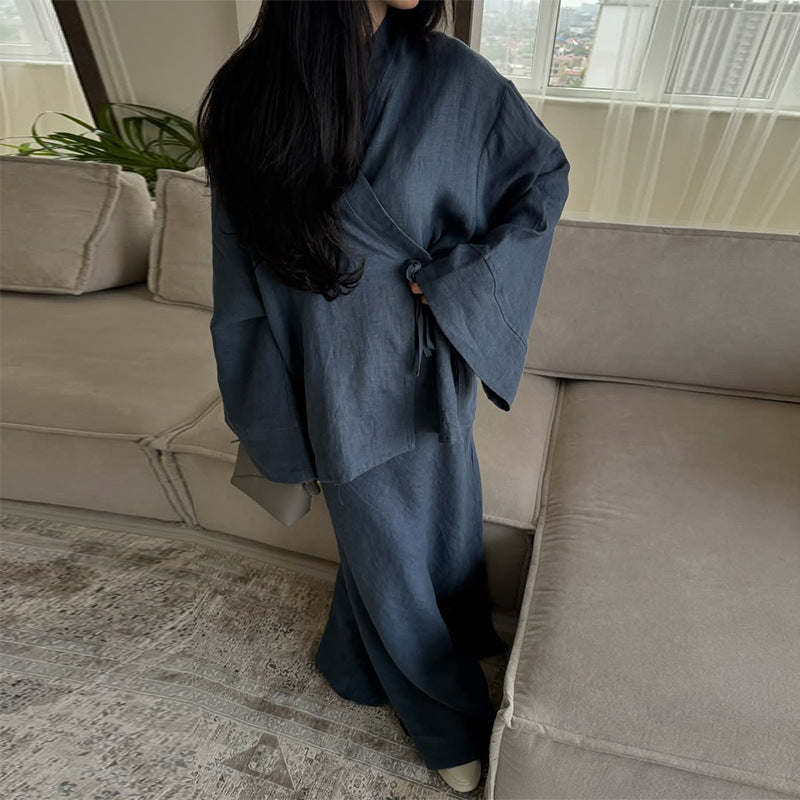 Damen lässiger Kimono Anzug R&B