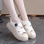 Damen modische Sneakers mit innovativem Kreuzband-Design und dämpfender Sohle R&B