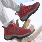 Damen isolierte Outdoor-Wanderstiefel mit rutschfester Sohle und atmungsaktivem Obermaterial
