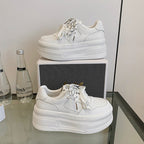 Damen Plattform-Sneaker mit modischem Design und atmungsaktiver Oberfläche R&B