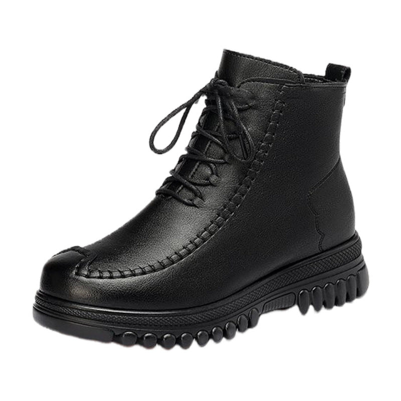 Damen behaarte Winterstiefel mit isolierendem Innenfutter und rutschfester Sohle R&B