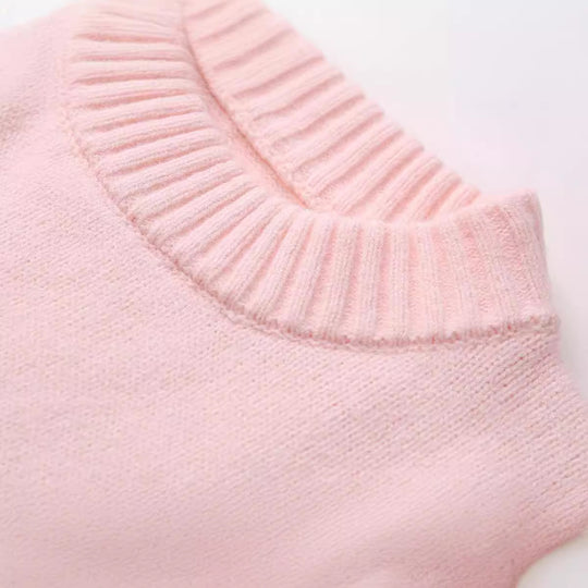 Damen lässiger Pullover mit überschnittenen Schultern R&B