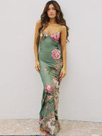 R&B | Schlankes Kleid mit Sling-Print