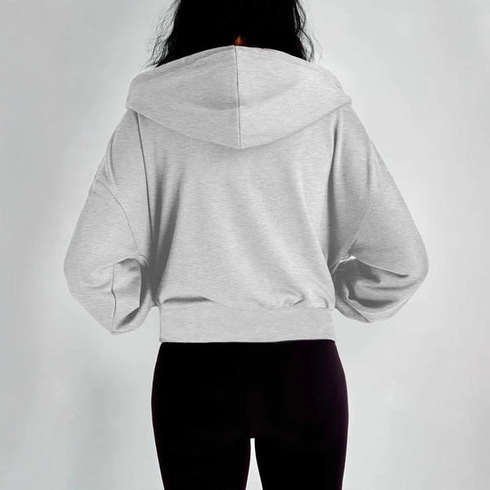 Damen modischer Kapuzenpullover mit lässigem Schnitt und praktischen Taschen R&B