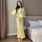 Damen Elegantes Wickelkleid mit fließendem Schnitt R&B
