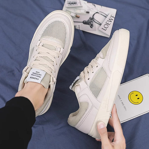 Damen Sportliche Sneakers mit atmungsaktivem Mesh-Obermaterial und robustem Sohlenprofil R&B