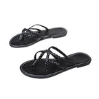 Damen elegante geflochtene Sandalen R&B