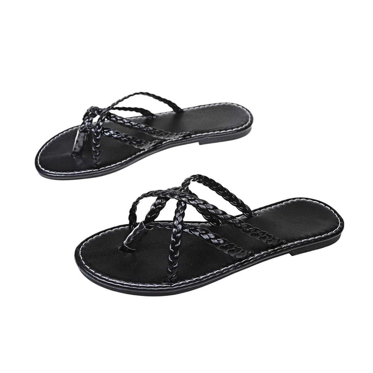 Damen elegante geflochtene Sandalen R&B