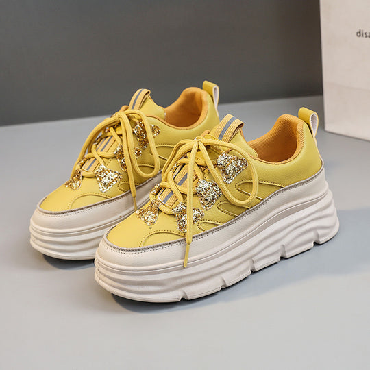 Damen Sneakers mit glitzernden Applikationen R&B