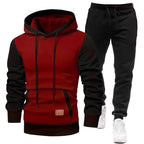 Herren Sportliches Hoodie- und Jogginghosen-Set R&B