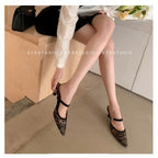 Damen verführerische Sling-Pumps mit feiner Schnalle R&B