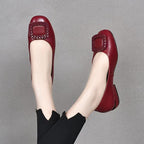 Damen Klassische Ballerinas mit modischem Schnallen-Design R&B