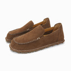 Damen Mokassin-Slipper mit seitlichem Elastikeinsatz und rutschfester Sohle