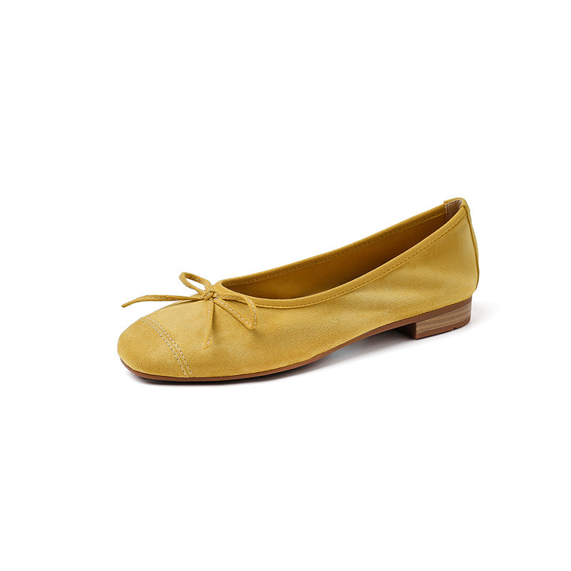 Damen Ballerinas mit elegantem Schleifen-Detail und hochwertiger Glanz-Oberfläche R&B