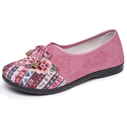 Damen Handbestickte Ballerinas R&B