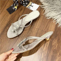 Damen elegante Plateau-Sandaletten mit Schmuckdetails