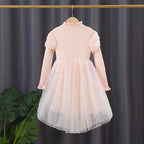 Mädchen festliches Tüllkleid mit funkelnden Applikationen R&B