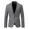 Herren eleganter Blazer mit feinen Streifen