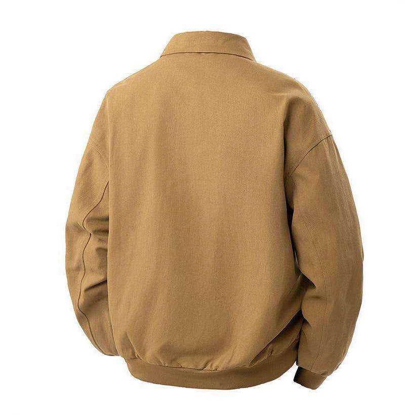 Herren lässige Übergangsjacke mit modernem Stehkragen und seitlichen Eingrifftaschen R&B