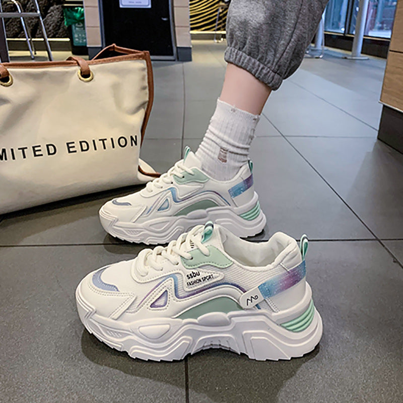 Damen trendige Sneakers mit innovativer Dämpfung und atmungsaktiver Mesh-Oberfläche R&B