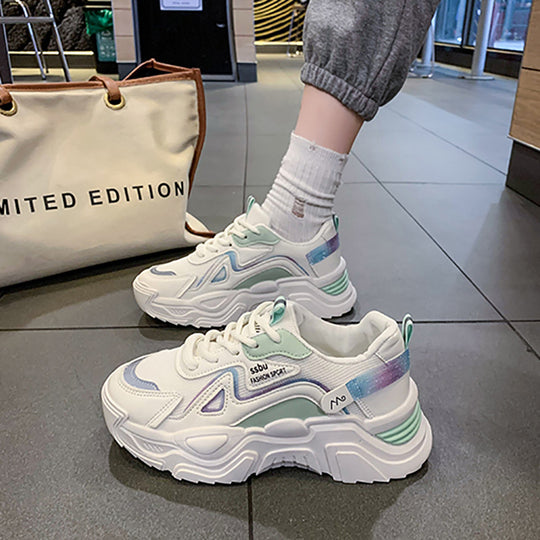 Damen trendige Sneakers mit innovativer Dämpfung und atmungsaktiver Mesh-Oberfläche R&B