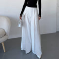 Damen Elegante lange Hose mit seitlichen Schlitzen und fließendem Schnitt R&B