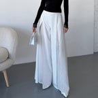Damen Elegante lange Hose mit seitlichen Schlitzen und fließendem Schnitt R&B